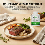Healthy Gut comparación de etiquetas destacando fórmula sin aditivos