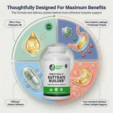 Healthy Gut producto en mesa saludable, sugiere apoyo digestivo diario