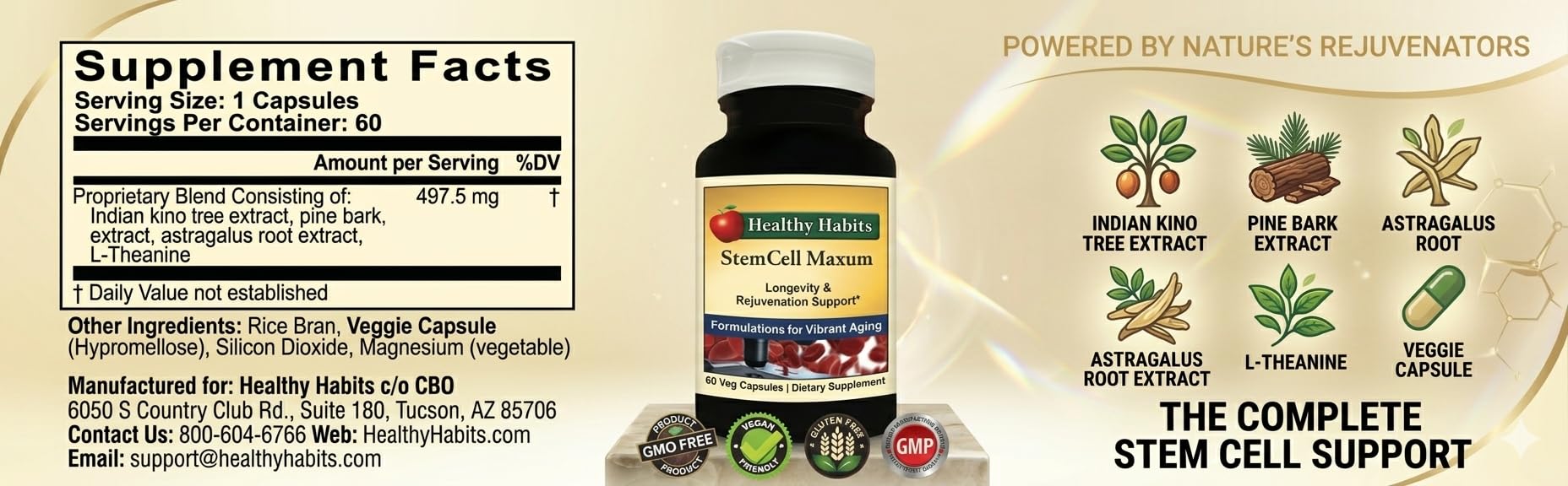 Healthy Habits StemCell Maxum con persona activa representando bienestar diario