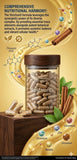 Healthy Habits etiqueta con lista de ingredientes y beneficios claros