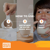 Healthy Heights etiqueta de ingredientes legible, transparencia sobre proteínas y aditivos
