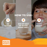 Healthy Heights panqueques proteicos hechos con mezcla, opción para meriendas ricas