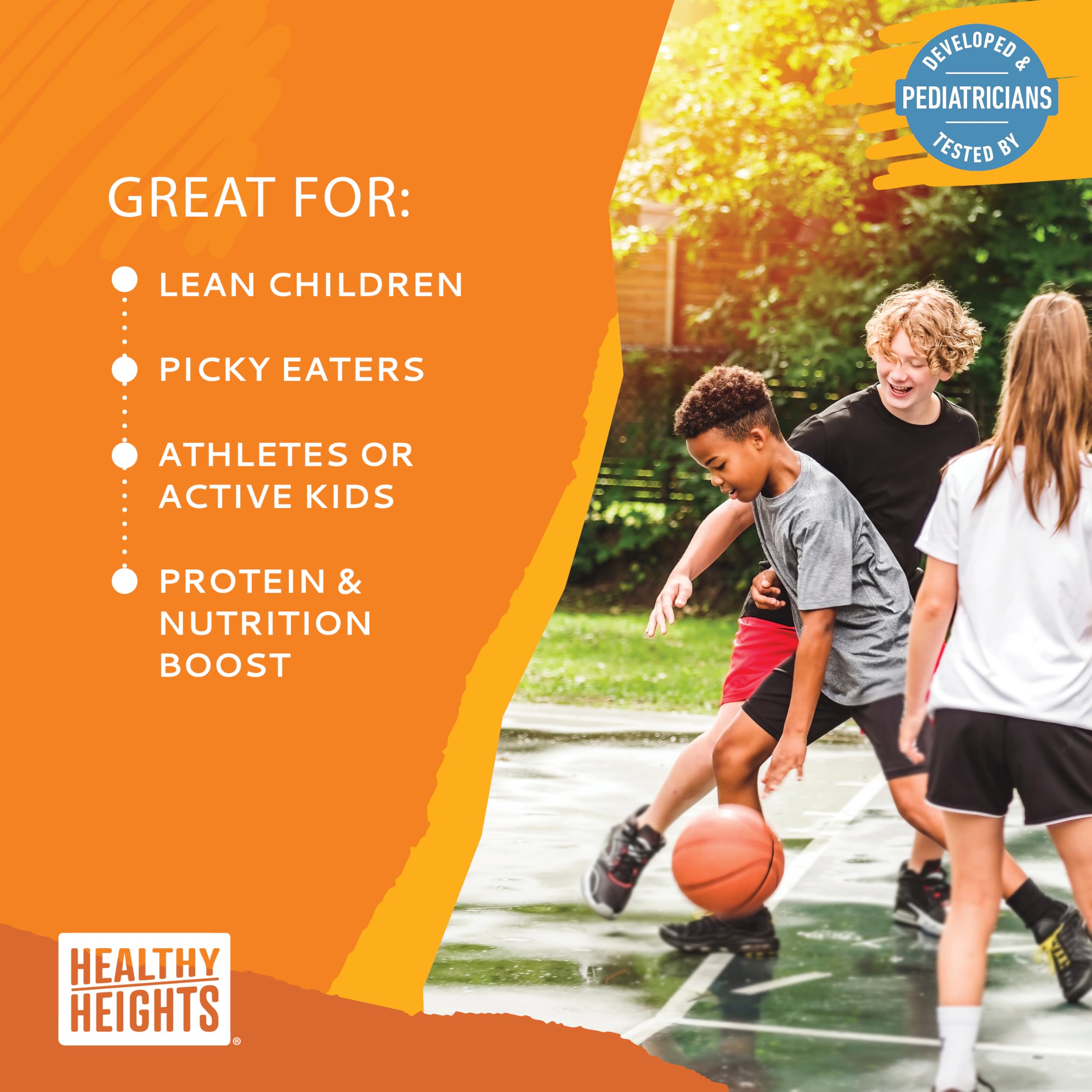 Healthy Heights polvo mezclado en masa de panqueques, alternativa nutritiva para desayuno