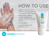 healthy hoohoo comparativa de tamaño junto a objeto cotidiano para referencia