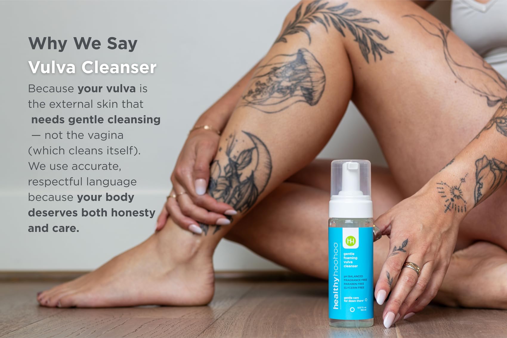 healthy hoohoo uso en baño aplicado durante la rutina diaria, comodidad inmediata