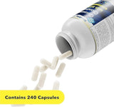 Healthy Joints System cápsula junto a moneda como referencia de tamaño