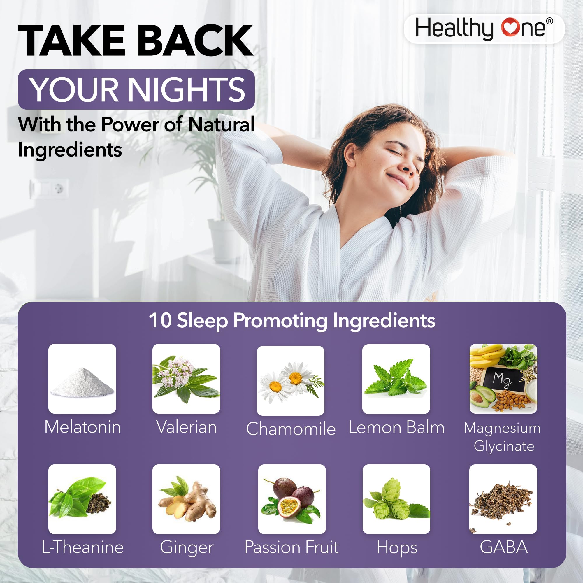 Healthy One cápsula en mano para comparar tamaño y dosificación visualmente práctica