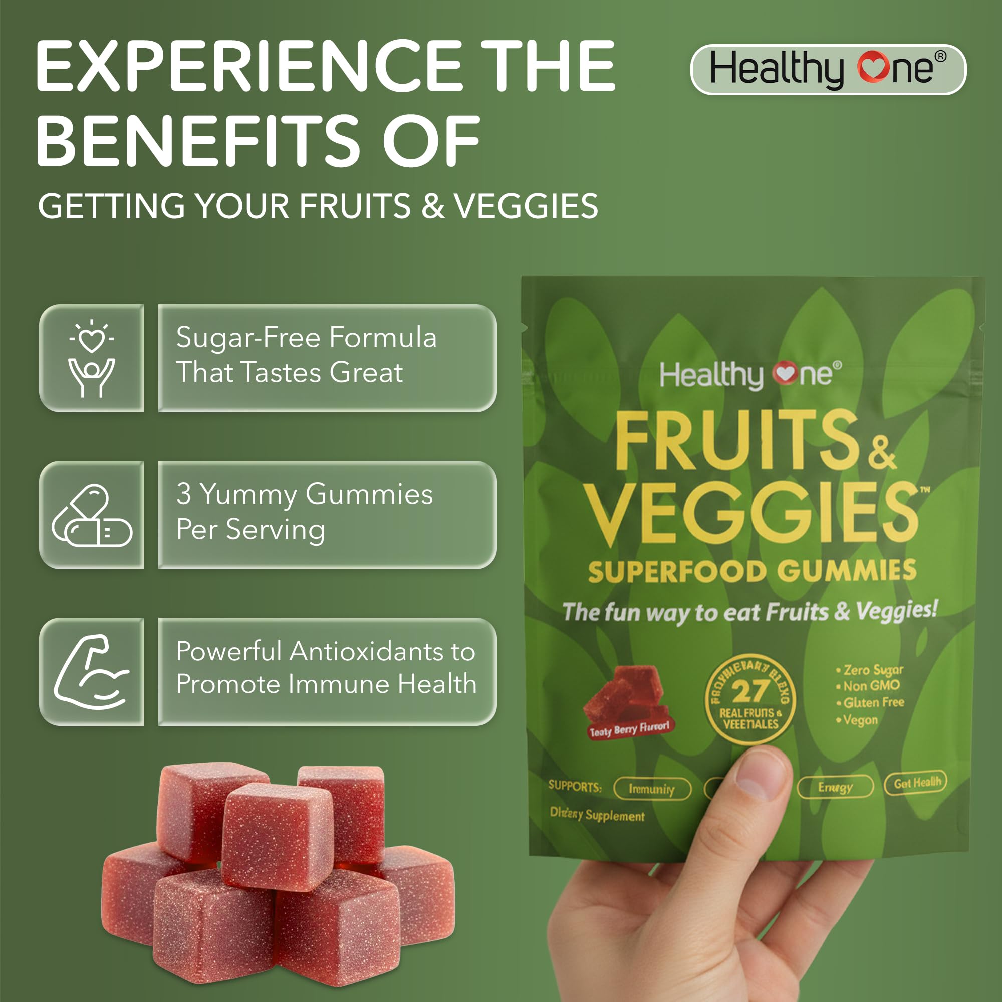 Healthy One etiqueta nutricional clara con información útil