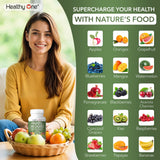 Healthy One polvo vegetal en primer plano que evidencia pureza y textura