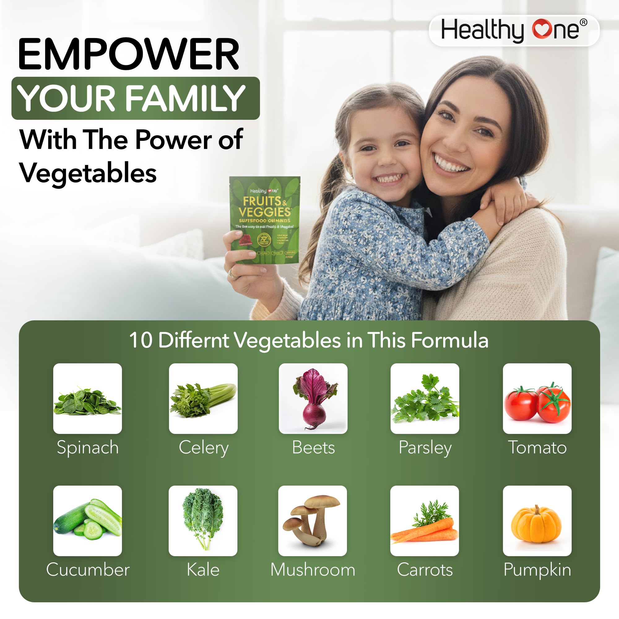 Healthy One gomita en mano para ver tamaño y porción práctica