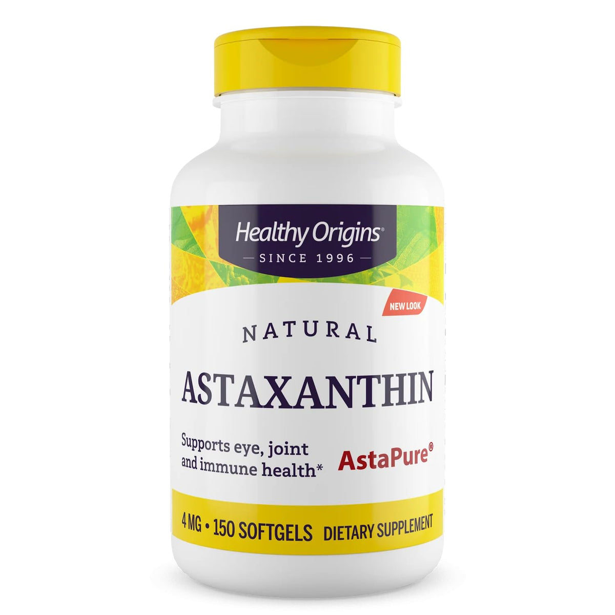 Healthy Origins envase frontal mostrando 150 cápsulas, beneficios antioxidantes