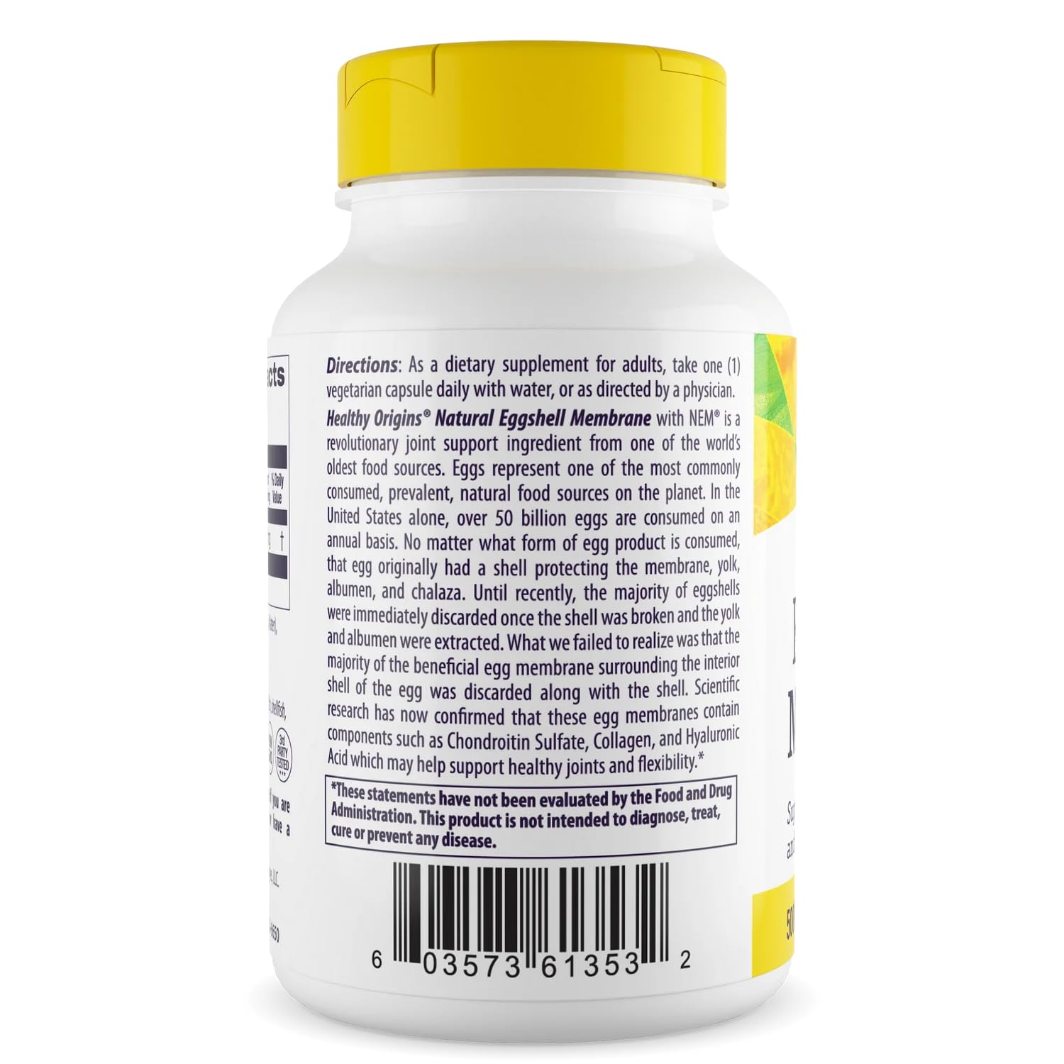 Healthy Origins caja abierta con 30 cápsulas destacando suministro mensual