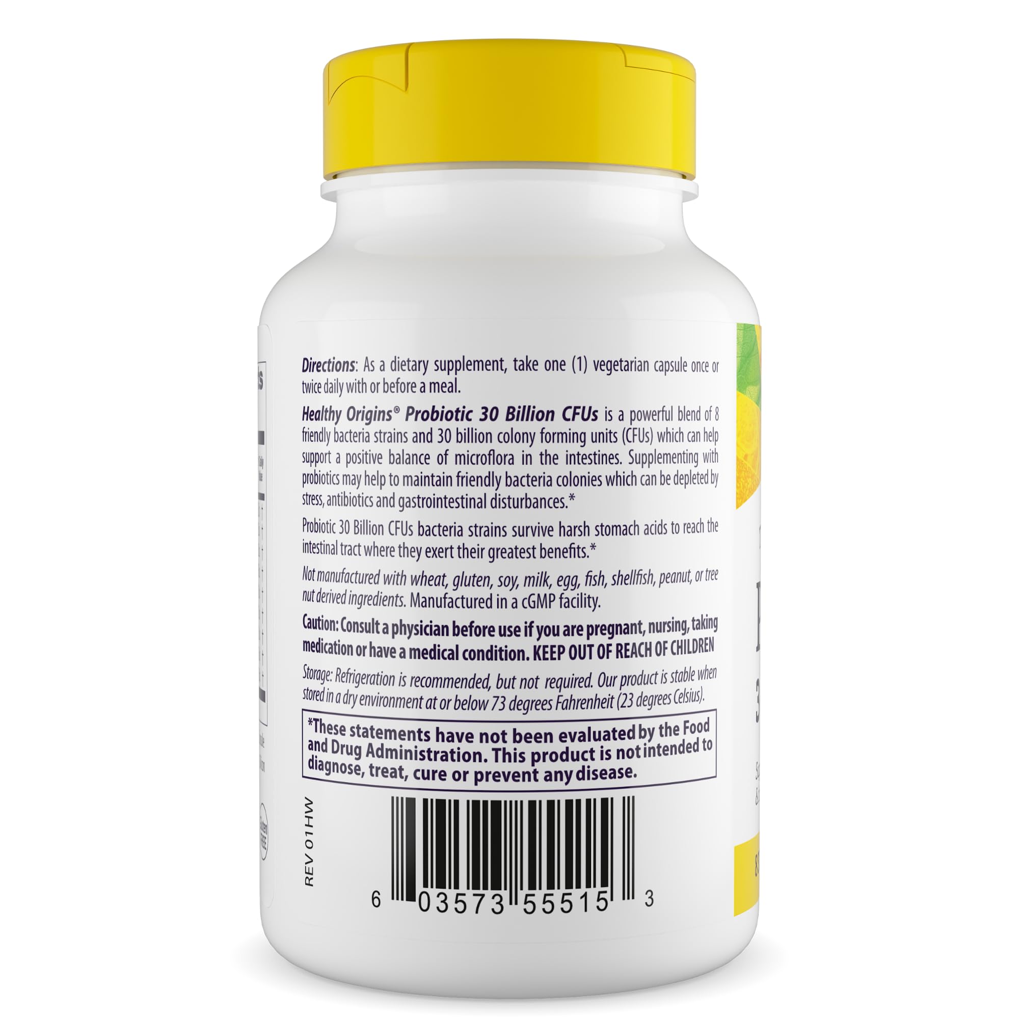 Healthy Origins cápsula en mano para comparar tamaño y facilidad de ingesta