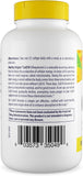 Close-up de una cápsula Healthy Origins CoQ10 mostrando textura y facilidad de tragar