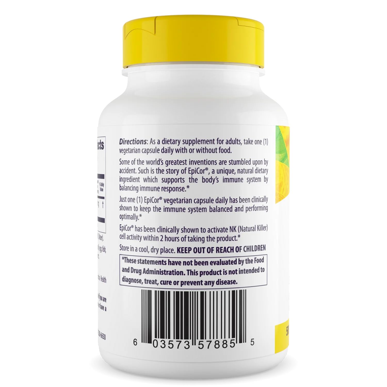 Healthy Origins polvo del fermentado EpiCor que evidencia textura pura