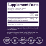 Healthy Origins etiqueta informativa con ingredientes y origen, claridad para el consumidor