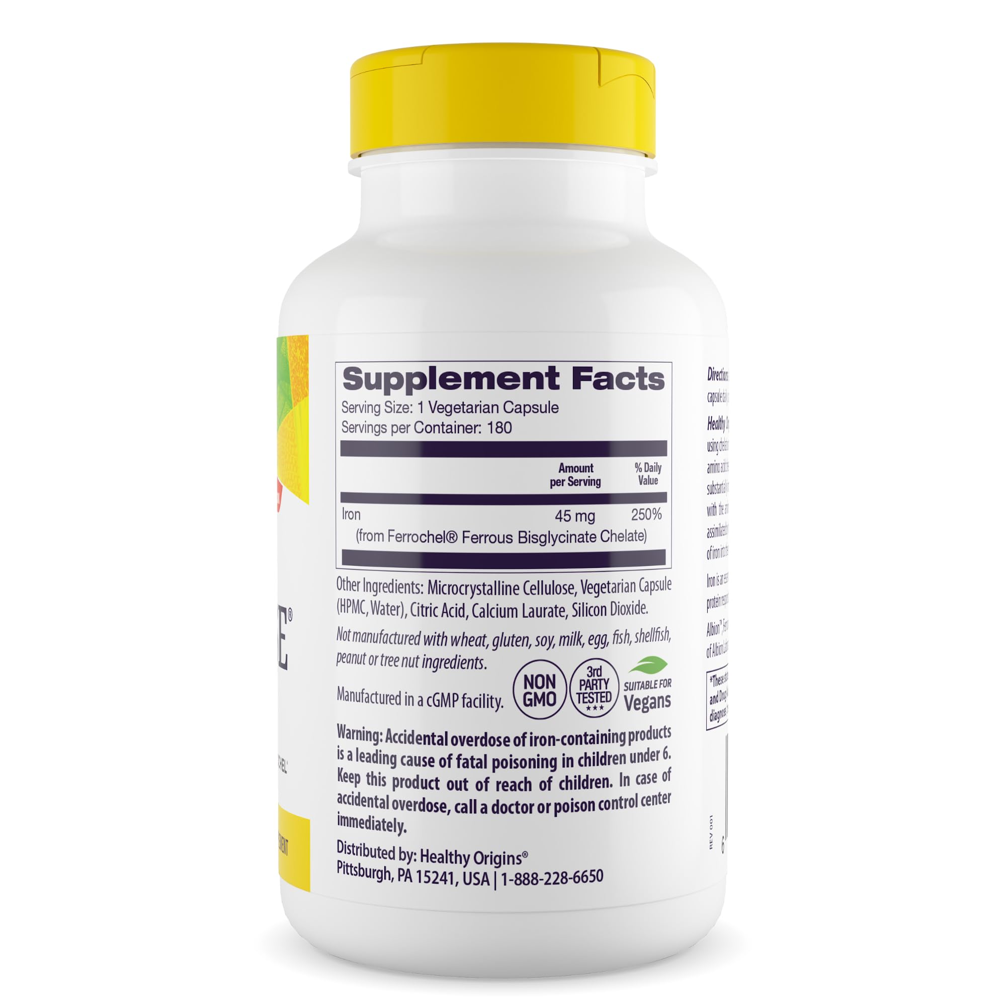 Healthy Origins capsulas detalle y textura, cómodo de tragar y fácil dosificación