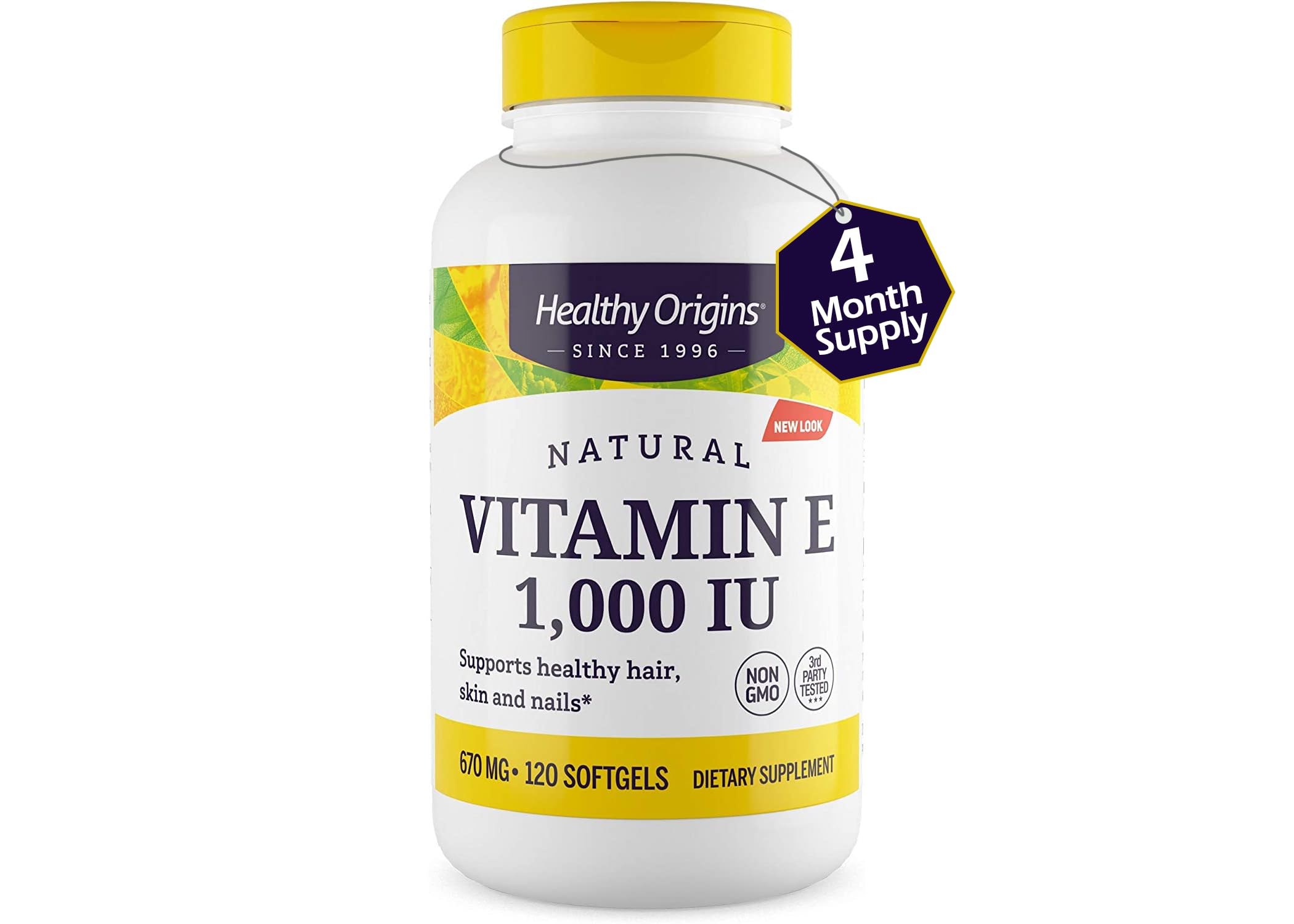 Healthy Origins etiqueta con información nutricional legible y confianza