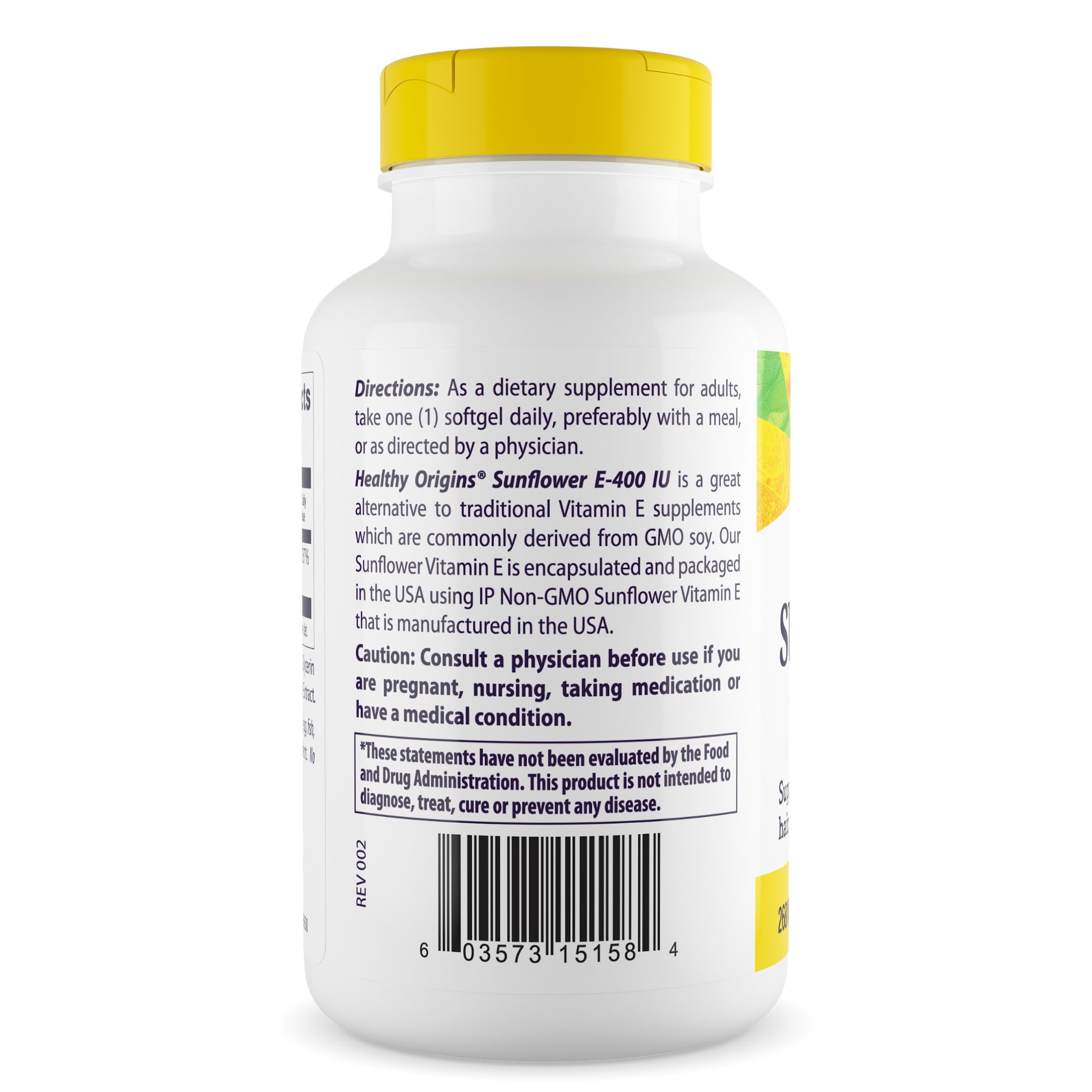 Healthy Origins detalle de textura de softgel mostrando calidad y pureza
