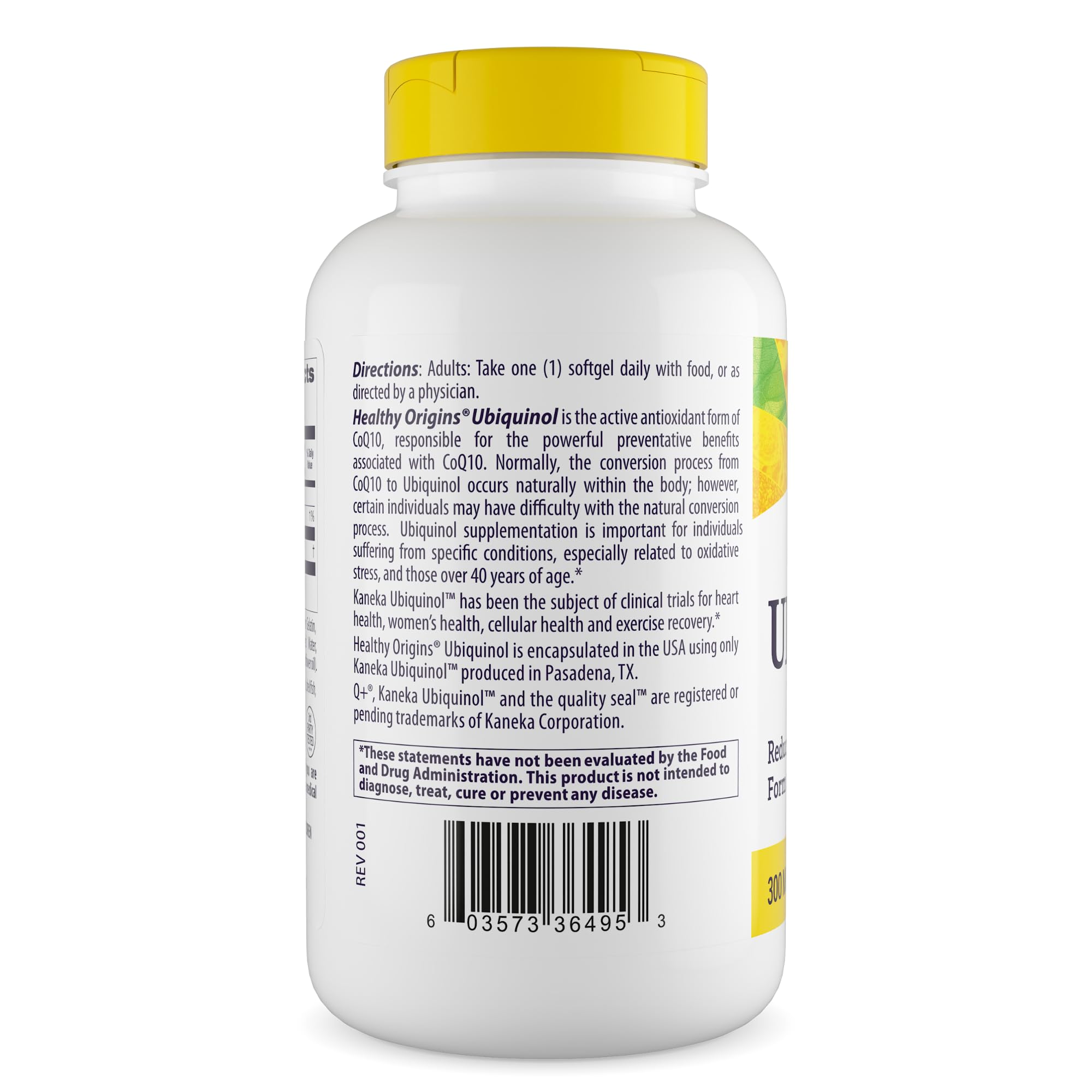 Healthy Origins softgels saliendo del frasco indica facilidad de uso