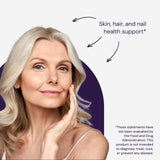 Healthy Origins tamaño del envase en la mano para comparar volumen