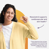 Healthy Origins comparación de tamaño en mano para apreciar escala