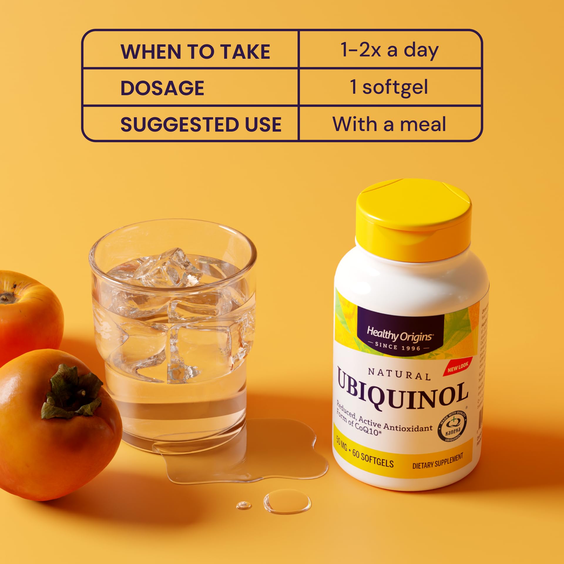 Detalle de etiqueta Healthy Origins con lista de ingredientes y certificaciones claras