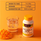 Healthy Origins primer plano de cápsula resaltando mezcla de tocoferoles