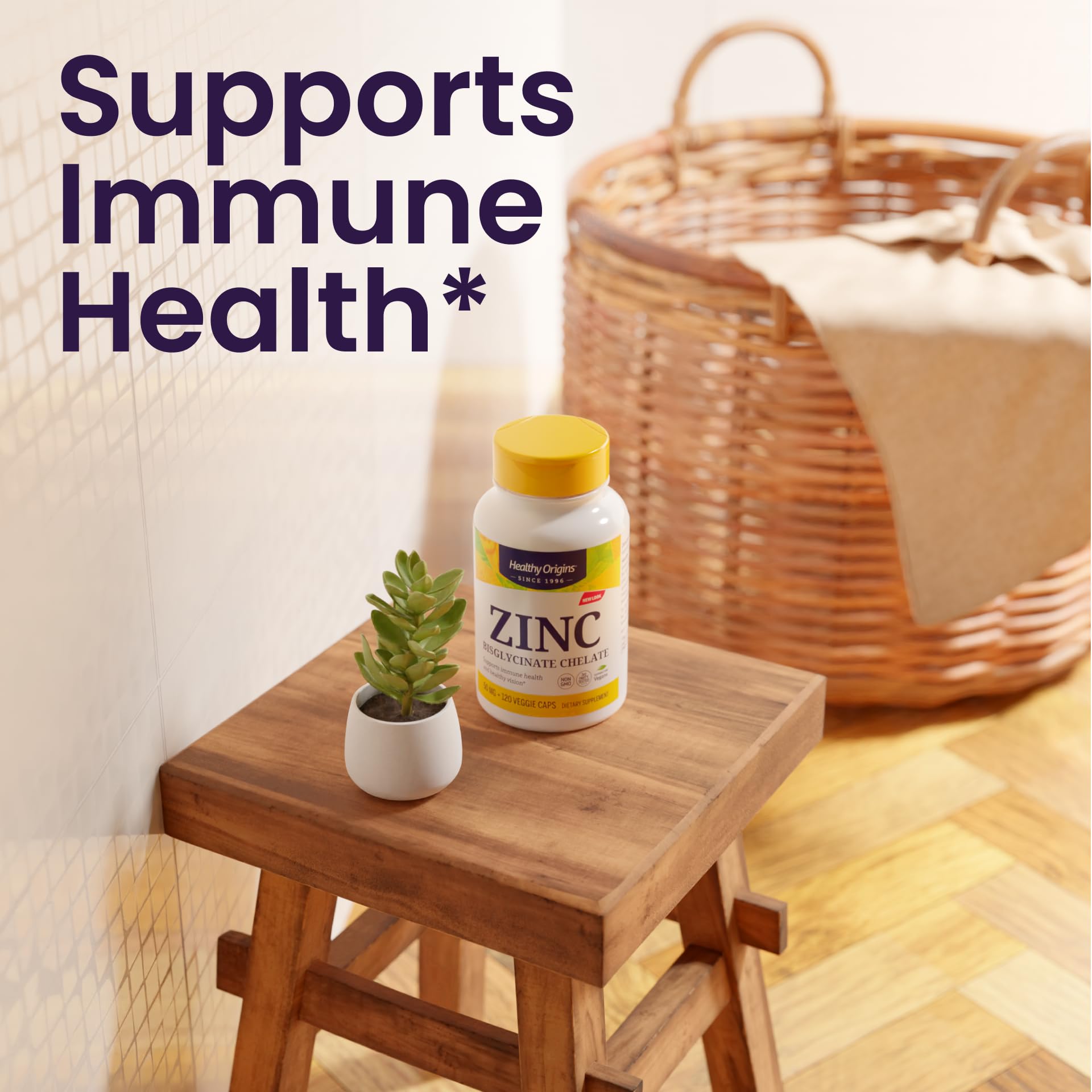 Healthy Origins etiqueta TRAACS de Albion destacando biodisponibilidad