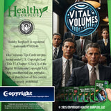 Healthy Surplus tarjeta Vital Volumes con consejos útiles de uso