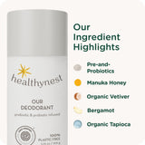 Healthybaby ingredientes principales mostrados para transparencia y suavidad