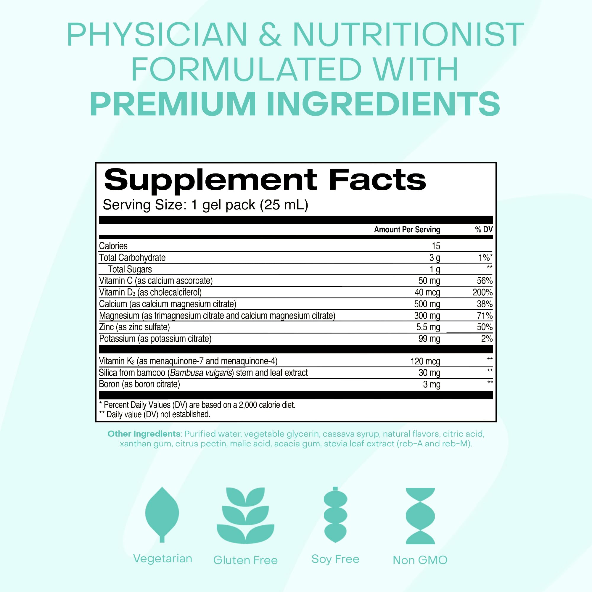 Healthycell etiqueta nutricional enfocada en ingredientes clave