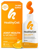 Healthycell frente del empaque mostrando 14 sobres y beneficio de conveniencia