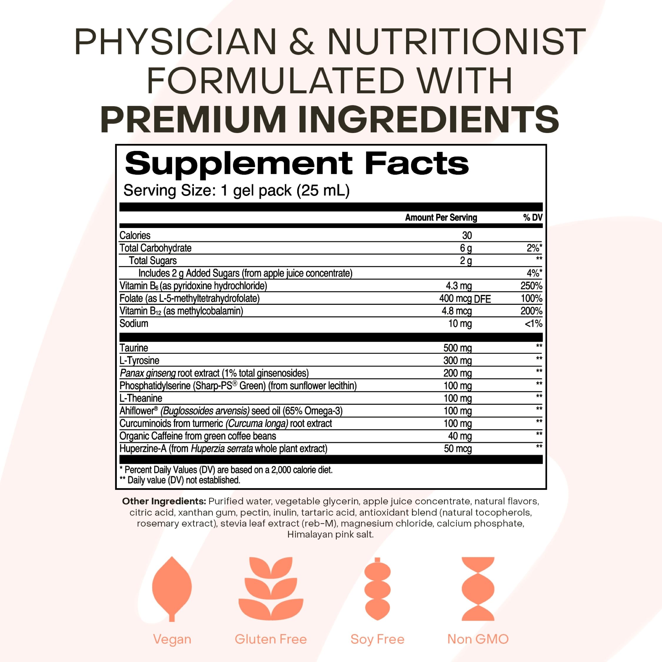 Healthycell etiqueta con lista de ingredientes clave y beneficios antioxidantes