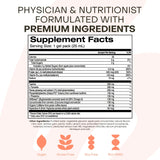 Healthycell etiqueta con lista de ingredientes clave y beneficios antioxidantes