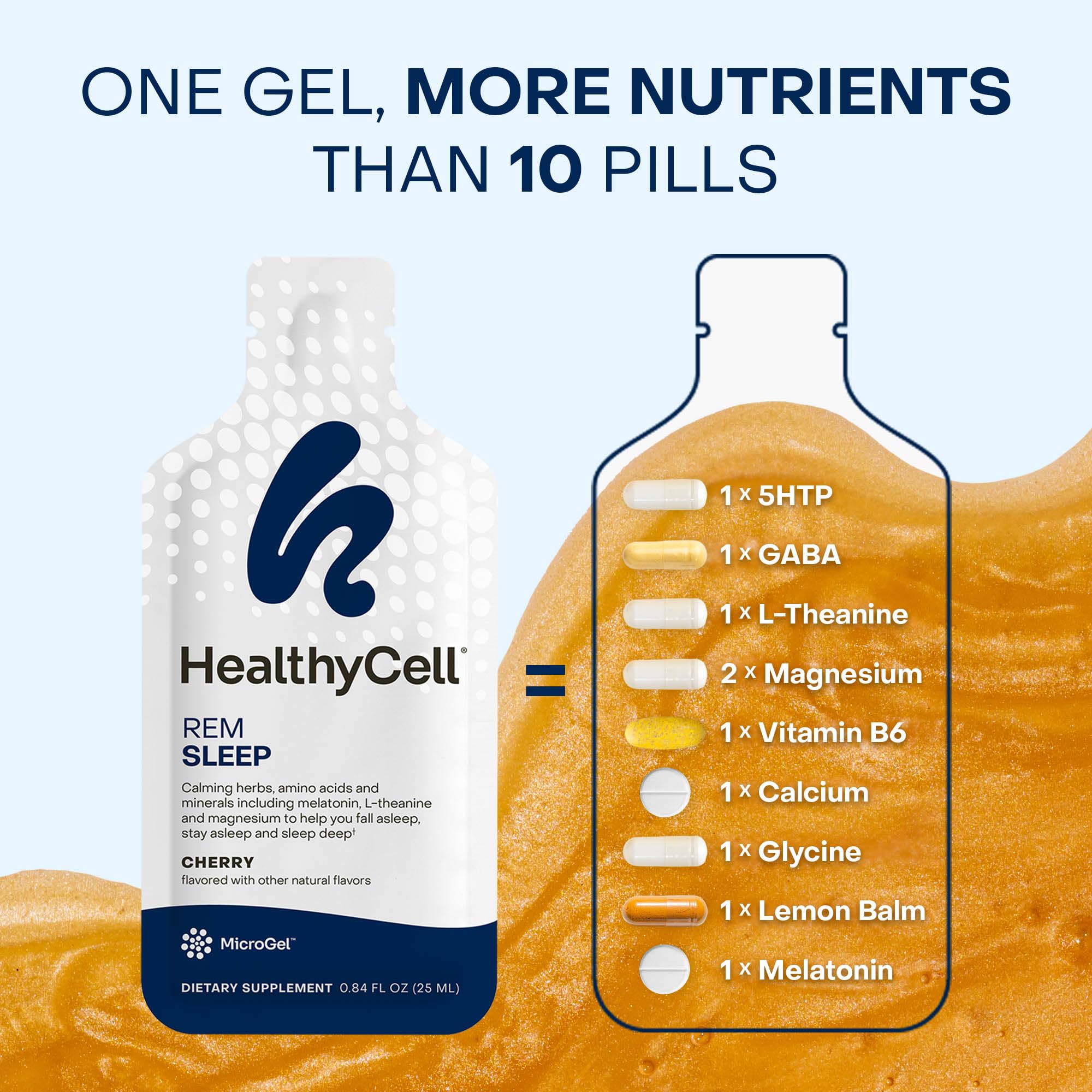 Healthycell presentación en habitación nocturna para descanso práctico