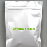 HealthyFinds polvo de litio orotato mezclado en vaso, uso práctico en formulaciones