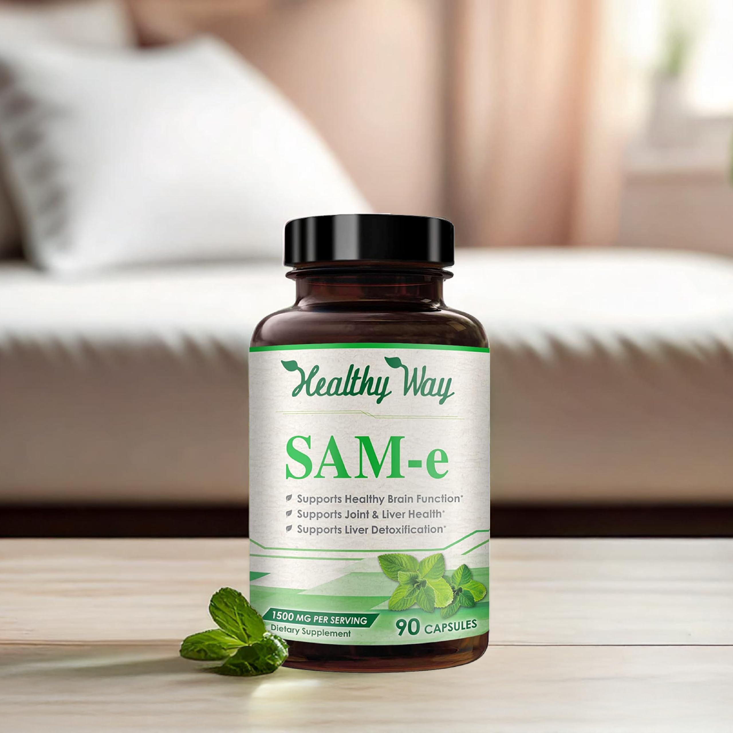 HealthyWayRx cápsulas dentro del bote resaltando cantidad y dosificación