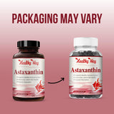 HealthyWayRx vista cercana de las cápsulas con textura y fácil de tragar