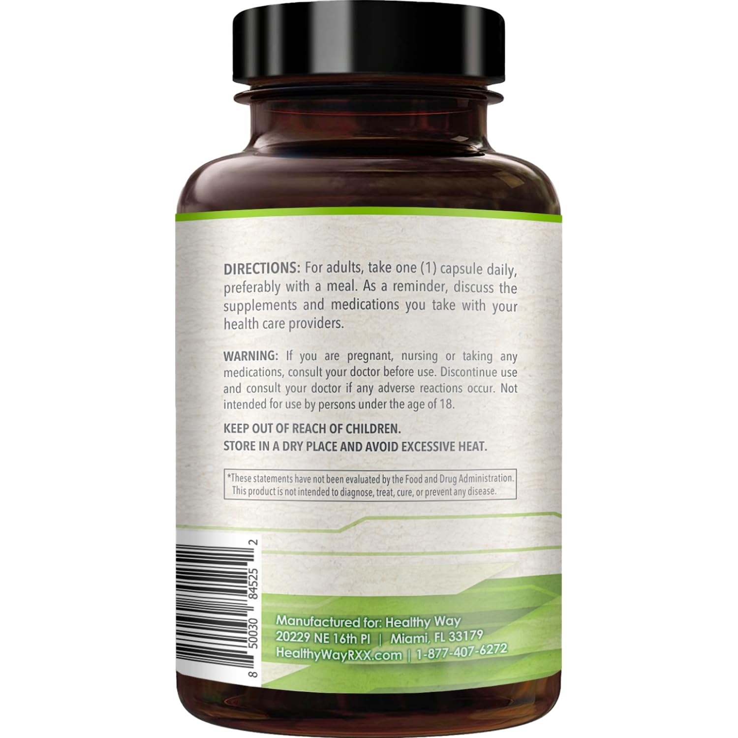 HealthyWayRx primer plano de una cápsula para apreciar su formato y fácil ingestión