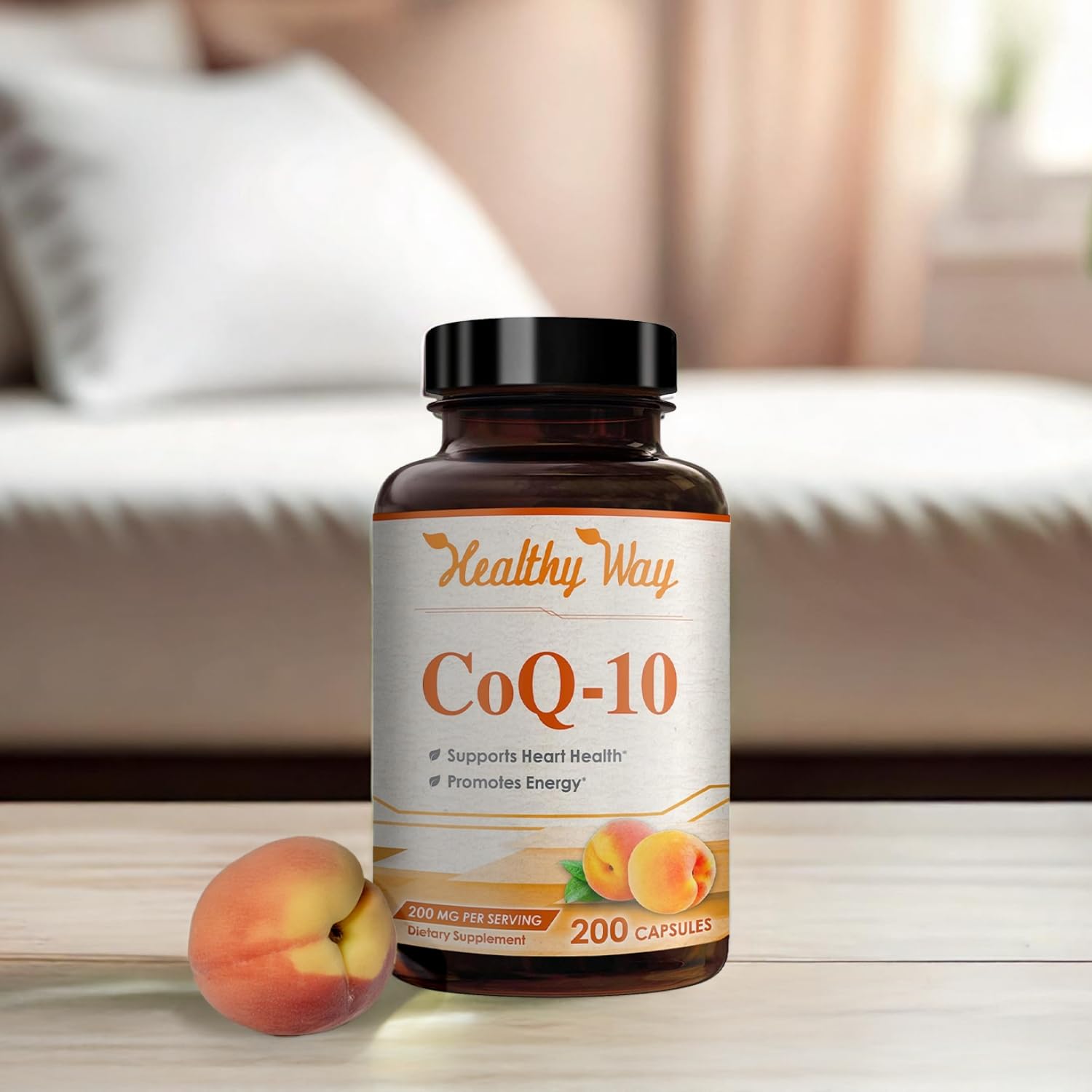 HealthyWayRx cápsula junto a un vaso de agua para uso diario sencillo