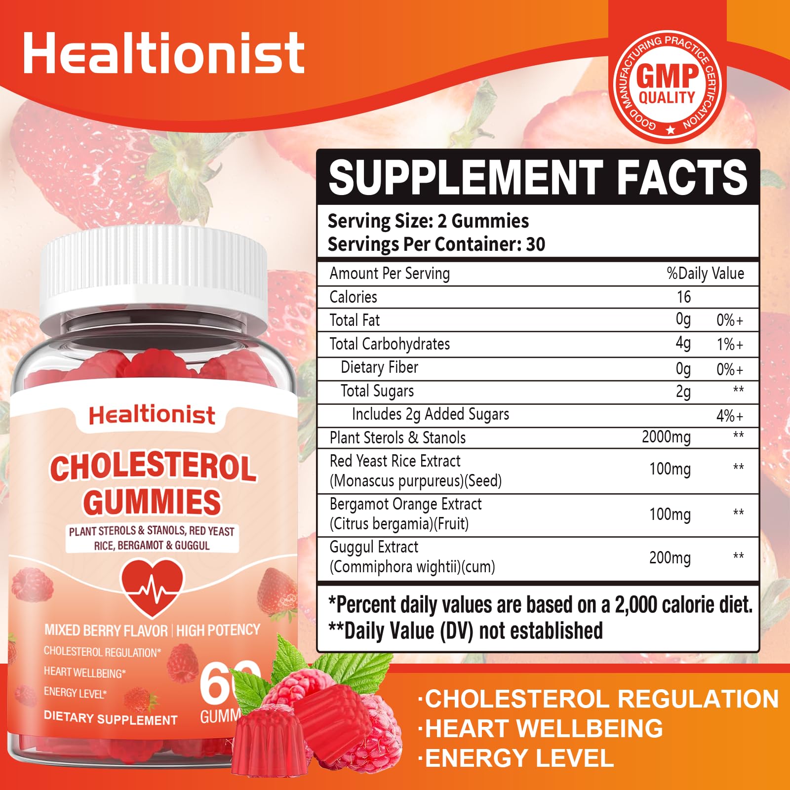 Healtionist gominola textura cercana, beneficio fácil masticación