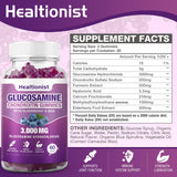 Close-up gomitas Healtionist que muestra textura masticable y apariencia apetecible