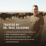 HEART & SOIL primer plano de la etiqueta nutricional y certificados