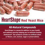 HeartShape arroz de levadura roja en campo destacando origen natural