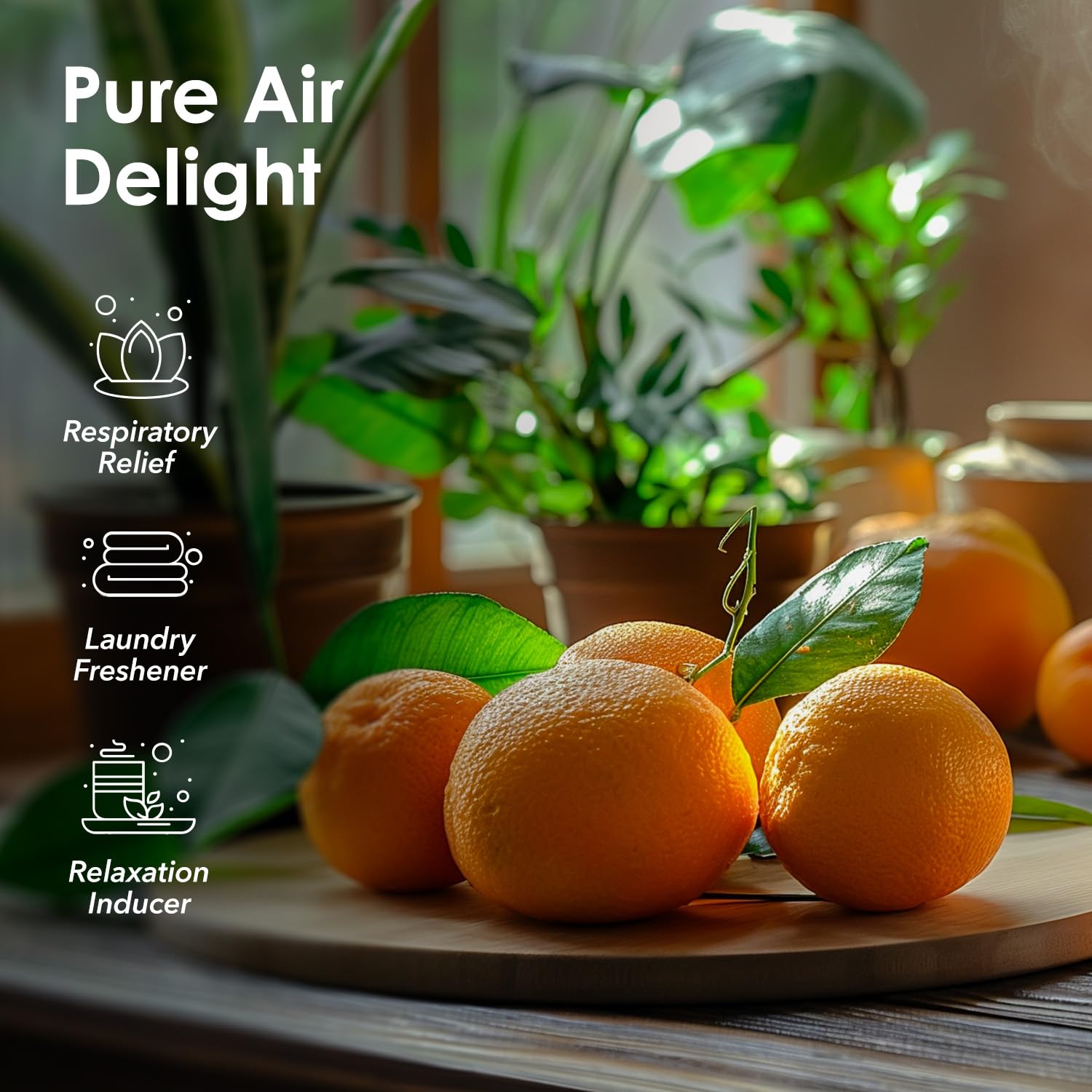HEAVENLY PURE en difusor en sala aportando aire fresco y luminoso