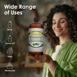 Heavenly Pure gota de aceite sobre superficie, muestra textura y concentración pura