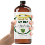 HEAVENLY PURE frasco 16 oz mostrado frontalmente para uso doméstico y aromaterapia