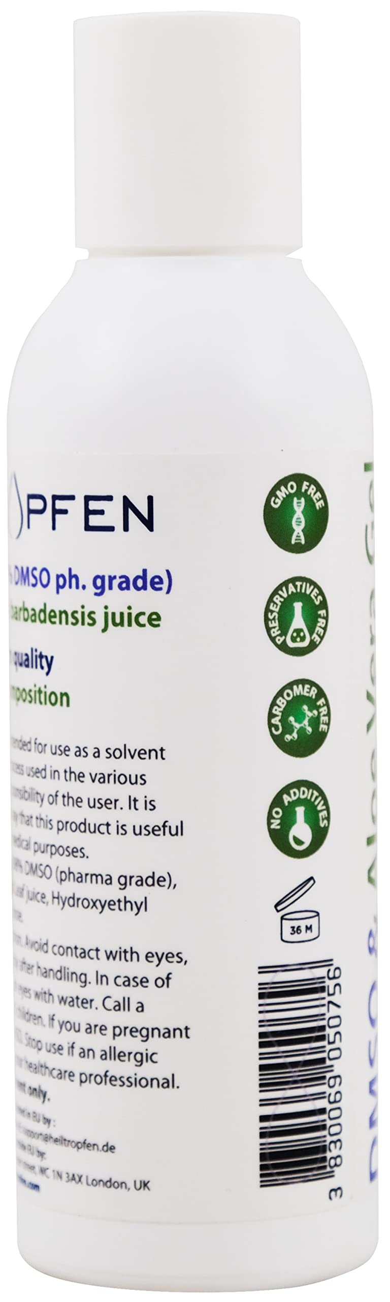 Heiltropfen gel junto a equipo de laboratorio, indicando pruebas de calidad externas