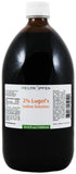 Heiltropfen botella usada en entorno de laboratorio profesional